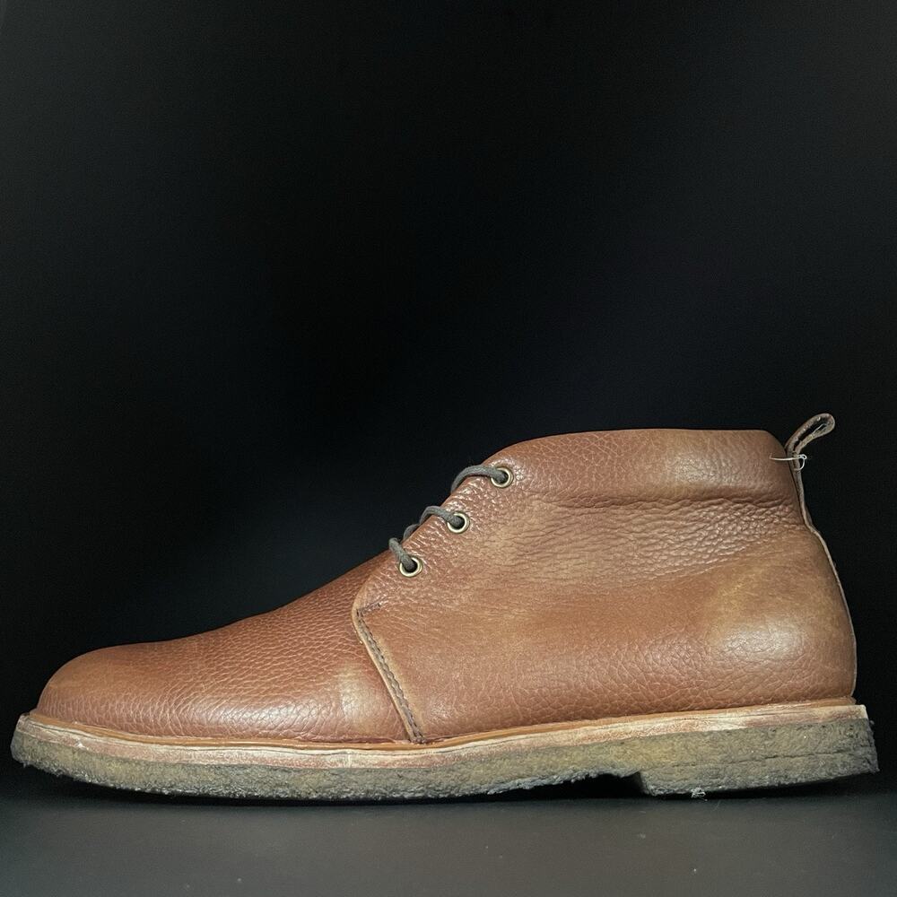GH BASS & CO. Carl Men’s Size 11 M Brown Pebbled Leather Chukka Ankle Boots GUC